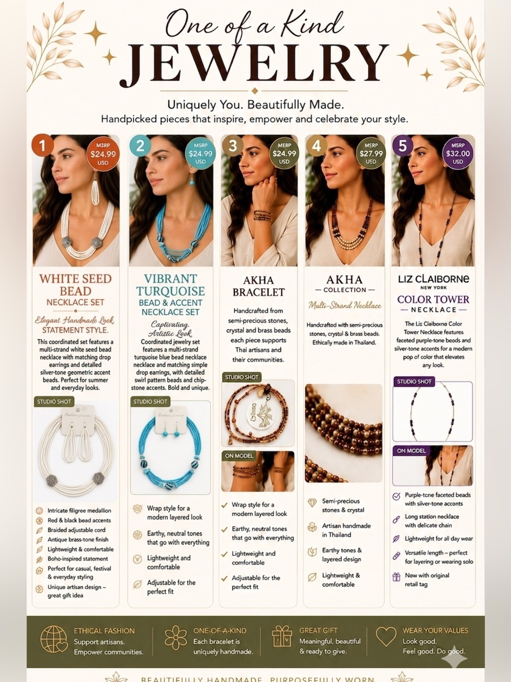 ✨ One of a Kind Jewelry – Uniquely You. Beautifully Made. ✨